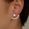 1 Pair Simple Style Shiny Anchor Plating Inlay 201 Stainless Steel Zircon 18K Gold Plated Ear Studs