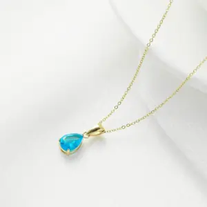 Gold + Sea Blue Diamond