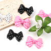 Wholesale Large Polka Dot Bow Straight Hole Beads