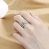 Wholesale Ig Style Round Copper Inlay Zircon Rings