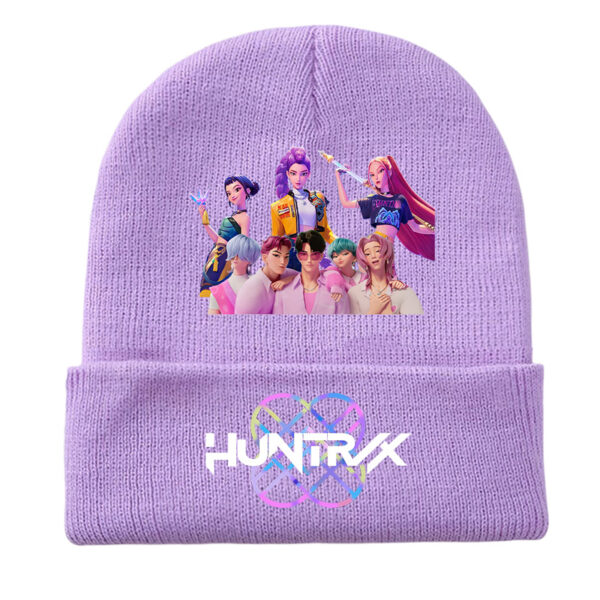 Wholesale 2025 Amazon New K-pop Witcher Girl Group Print Knitted Hat, Fleece Hat, Warm Hat for Teenagers and Boys