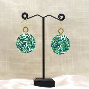 Wholesale Cross-Border Painted Wooden Earrings, Retro Fashion, Bohemian Style Design, Holiday Style Earrings, Mother's Day Accessories