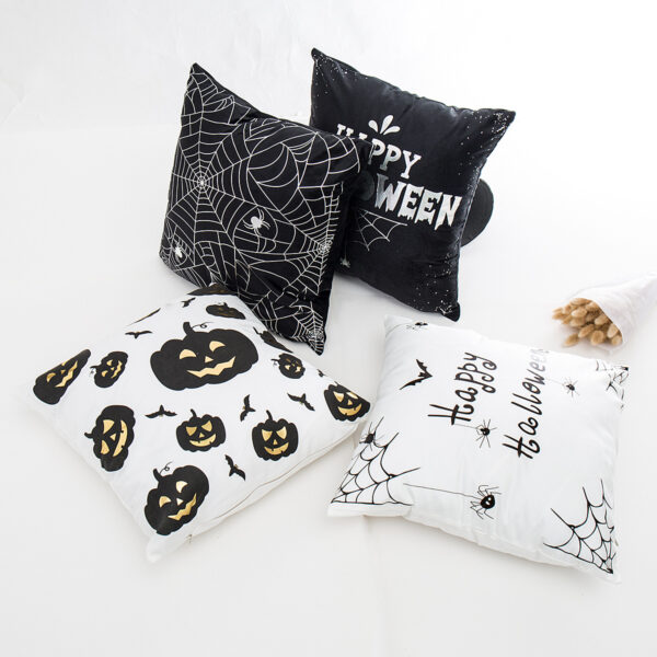 Wholesale Halloween pillow with gold and silver hot stamping