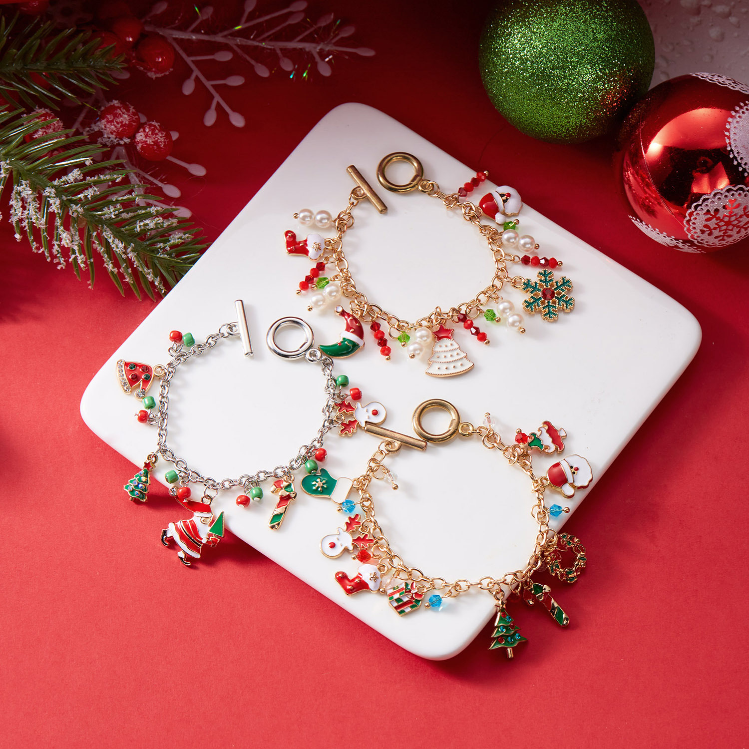 Wholesale Christmas Tree Bracelet