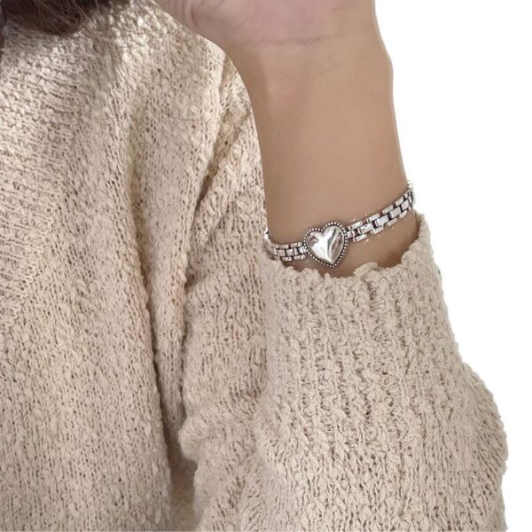 Wholesale Good-looking South Korea New Titanium Steel Love Strap Bracelet Women's Fashion All-match Thick Chain Light Luxury Niche Design Sense