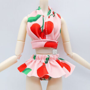 Red cherry scarf swimsuit / 30