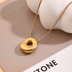 O Necklace (Gold) / Length: 450mm / 1 Strand/Package