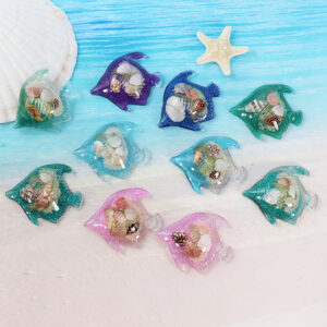 Small fish-shaped mixed color (from 6 pieces)