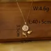 Wholesale Vacuum Plating 16K Gold Plated 18K Gold Plated Sunflower Heart Shape 304 Stainless Steel Sweet Commute 304 Stainless Steel Lobster Trigger Clasp Closure Pendant Necklace