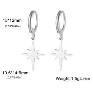 Steel Color Eight Awn Star