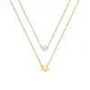 PVD Coated Real Gold Plated 18K Gold Star 304 Stainless Steel Fashion Waterproof Non Tarnish 304 Stainless Steel Necklace