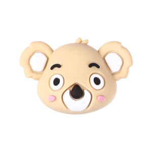 3d yellow koala head