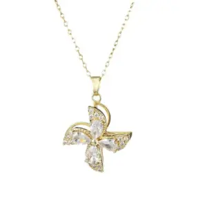 X2346 Rotating Windmill Necklace