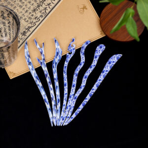 Wholesale New Chinese Classical Blue and White Porcelain Hairpin Chinese Style Acrylic Hairpin High-grade Cheongsam Hanfu Headwear Hair Hairpin