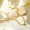 oly-3f773e695db9f38f34225496ef9d1cb7 Wholesale PVD Coated 18K Gold Plated Heart Shape 201 Stainless Steel 304 Stainless Steel Casual Sweet Waterproof Non Tarnish 201 Stainless Steel Necklace