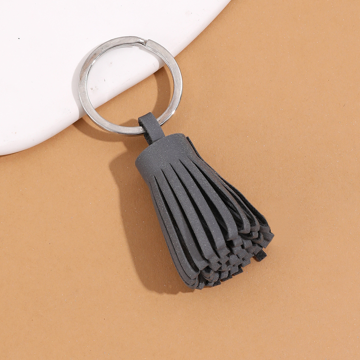 Wholesale G Reflective Tassel Night Light Luminous Leather PU Keychain Pendant European and American Cross-border Amazon