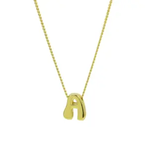 A / Necklace (with Snake Chain)