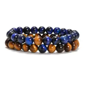 Yellow Tiger Eyes Tiger-Eye / Blue