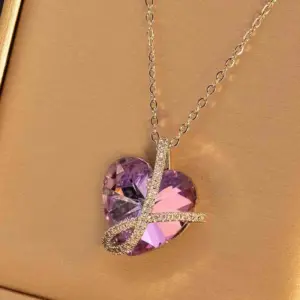 Big Heart Twisted Necklace