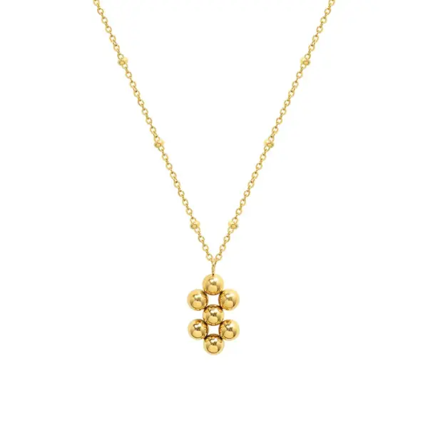 Wholesale PVD Coated Real Gold Plated 18K Gold Printing 304 Stainless Steel Simple Style Waterproof Non Tarnish