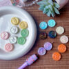 Wholesale Macaron straight hole balloon dog round seal beads