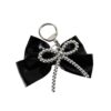 Wholesale Korean Style Ins Style silver Bow Pendant Vintage Y2K Hot Girl Niche Sweet Cool Bag Pendant Keychain Accessories