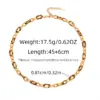 Summer Ladies 18K Gold Plated Stainless Steel Leopard Print Necklace Fashionable Casual Minimalist Style Four Seasons Universal