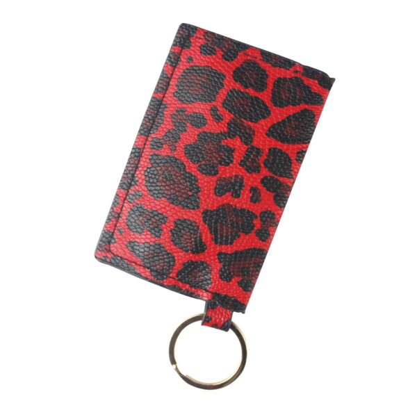 oly-3fb05c0bd7cb842b03083b5c6dcebd82 Wholesale Leopard PU Leather Keychain Pendant Women's Coin Purse Card Holder