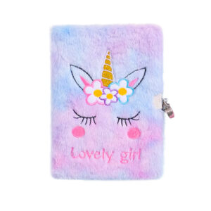 A5 with lock / Tie dye purple