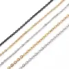Wholesale PVD Coated 18K Gold Plated Geometric Titanium Steel Fashion Waterproof Non Tarnish Titanium Steel Lobster Trigger Clasp Closure Necklace