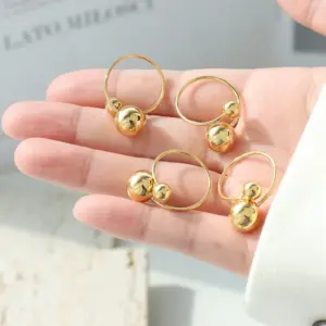 Wholesale Jewelry Fashion Geometric 304 Stainless Steel 18K Gold Plated Plating