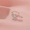 Wholesale Ear Cartilage Rings & Studs Fashion Star Copper Plating Artificial Gemstones
