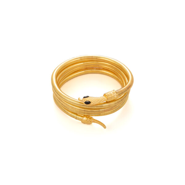 oly-3fbb7986459acdefd49f5b10bc5bf9a9 Wholesale Cross-border Europe and the United States Exaggerated Metal Bracelet Golden Winding Year Snake Bracelet Retro High-grade Light Luxury Jewelry
