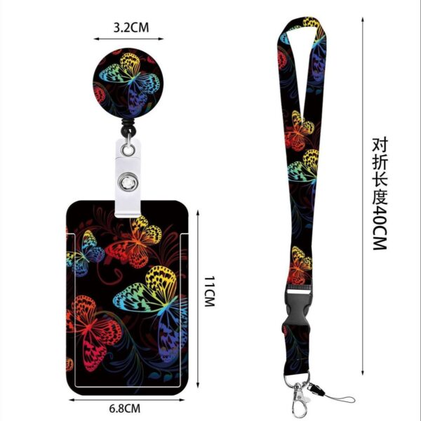 oly-3fc4124314b1368a3545a7d37094342e Wholesale phone ID lanyard push slide cover card sle telescopic buckle Badge clip
