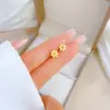 PVD Coated Real Gold Plated Flower Titanium Steel Basic Simple Style Commute Waterproof Non Tarnish Ear Studs