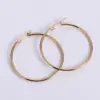 Wholesale PVD Coated 18K Gold Plated Round 304 Stainless Steel Exaggerated Waterproof Non Tarnish Hoop Earrings