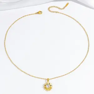 X1878 Sunflower Necklace