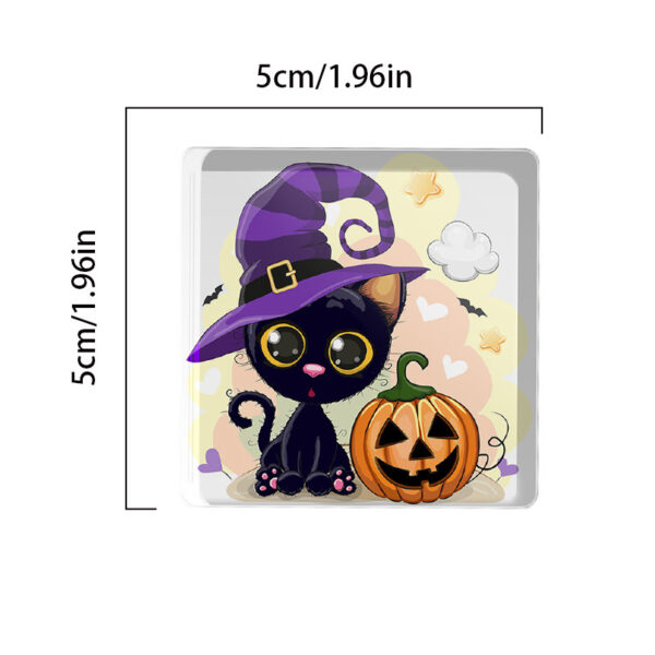 Wholesale Cross-Border Dropshipping Halloween Decoration Transparent Acrylic Refrigerator Magnets European and American Cultural and Creative Soft Magnetic Glue Refrigerator Magnets