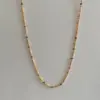 Wholesale Retro Colorful Stainless Steel Necklace