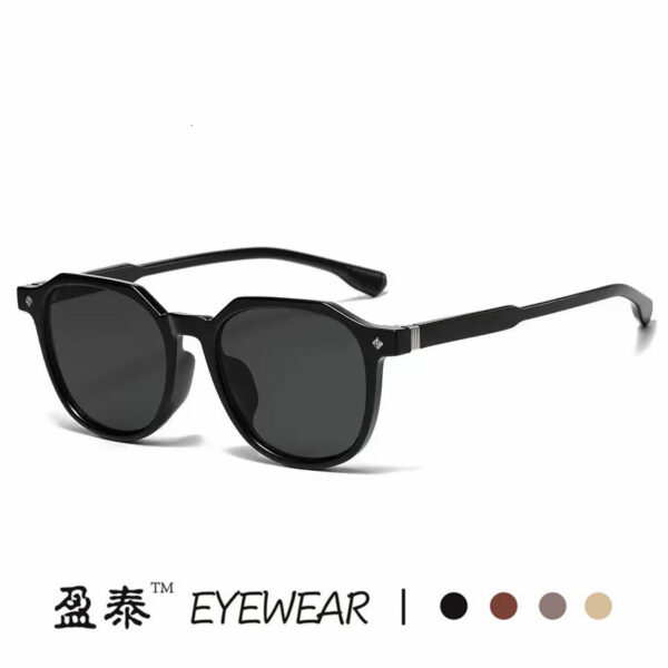 Wholesale Korean Style Retro Square Sunglasses Men's Anti-Blue Light Round Face Women's Anti-UV Driving Special Sunglasses Advanced