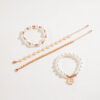 oly-3ff31c3a563063ba85097d3944f0fbba Wholesale Geometric Flower Beaded Bracelet Jewelry Four-Piece Set