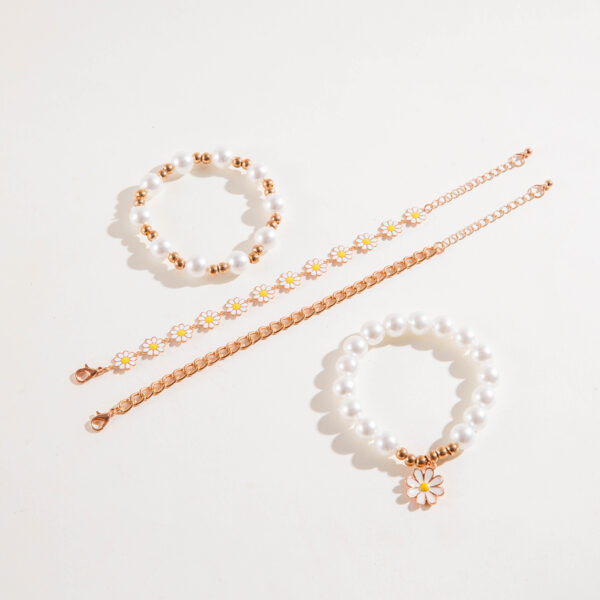 oly-3ff31c3a563063ba85097d3944f0fbba Wholesale Geometric Flower Beaded Bracelet Jewelry Four-Piece Set