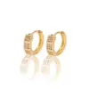 Wholesale 1 Piece IG Style Simple Style Geometric Inlay Copper Zircon Earrings