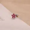 1 Piece Elegant Modern Style Geometric Cherry Flower 304 Stainless Steel Ear Studs