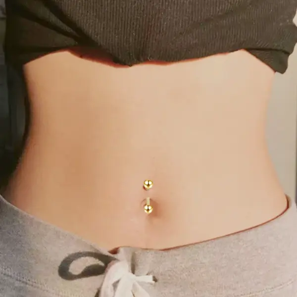 Wholesale 1 Piece Ear Cartilage Rings & Studs Simple Style Classic Style Simple Pure Titanium Titanium Alloy Polishing Plating 14K Gold Plated White Gold Plated Eyebrow Studs Ear Cartilage Rings & Studs Belly Rings