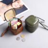 Wholesale Oil Wax Leather PU Leather Hand Key Bag Ins Retro Niche Lipstick Wen Play Storage Coin Coin Purse