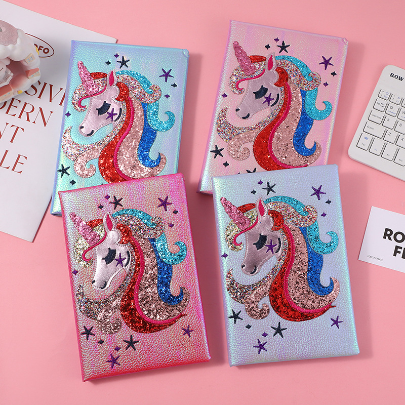 Wholesale Cartoon Unicorn Shiny Notepad Chilen's Cute Rabbit Notebook