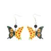 oly-4016ffbe0a9951dab57c72a542ba26a3 Wholesale Butterfly Print Sunflower Acrylic Holiday Earrings
