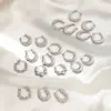 Wholesale 1 Pair Simple Style Solid Color Plating Titanium Steel Earrings