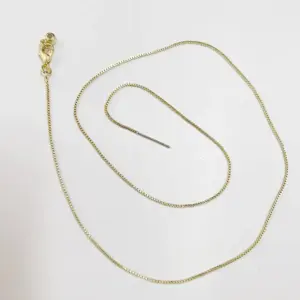 Box Chain-18K Real Gold / 45cm